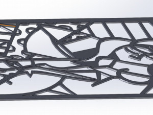 10 DXF File CNC g-code Industrial Laser Abstract Woman Art Nr1 Router Nr0520 3D-Modell