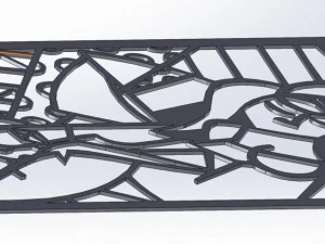 10 DXF File CNC g-code Industrial Laser Abstract Woman Art Nr1 Router Nr0520 3D Model