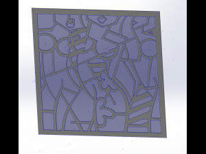 10 DXF File CNC g-code Industrial Laser Abstract Woman Art Nr1 Router Nr0520 3D-Modell