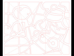 10 DXF File CNC g-code Industrial Laser Abstract Woman Art Nr1 Router Nr0520 3D-Modell
