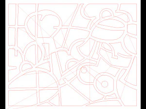 10 DXF File CNC g-code Industrial Laser Abstract Woman Art Nr1 Router Nr0520 3D Model
