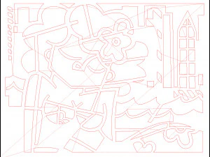 10 DXF File CNC g-code Industrial Laser Abstract Woman Art Nr1 Router Nr0520 3D Model