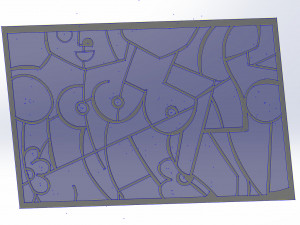 10 DXF File CNC g-code Industrial Laser Abstract Woman Art Nr1 Router Nr0520 3D-Modell