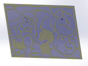 10 DXF File CNC g-code Industrial Laser Abstract Woman Art Nr1 Router Nr0520 3D-Modell
