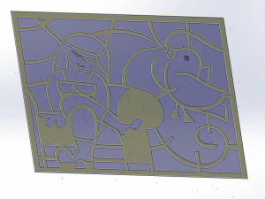 10 DXF File CNC g-code Industrial Laser Abstract Woman Art Nr1 Router Nr0520 3D Model