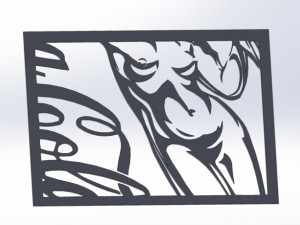 22 DXF File CNC g-code Industrial Laser Cut WOMEN Vinil PANEL Nr0524 Modello 3D