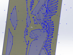 10 DXF File CNC g-code Industrial Laser Cut WOMEN Vinil PANEL Nr0525 3D Model