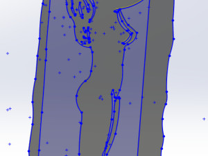 10 DXF File CNC g-code Industrial Laser Cut WOMEN Vinil PANEL Nr0525 3D Model