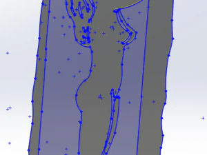 10 DXF File CNC g-code Industrial Laser Cut WOMEN Vinil PANEL Nr0525 3D Model