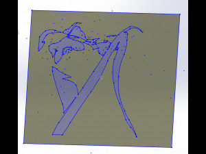 14 DXF File CNC g-code Industrial Laser Cut WOMEN Vinil PANEL Nr0526 3D 模型