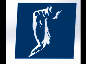 14 DXF File CNC g-code Industrial Laser Cut WOMEN Vinil PANEL Nr0526 3D 模型