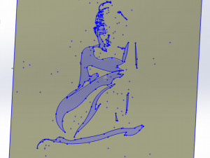 14 DXF File CNC g-code Industrial Laser Cut WOMEN Vinil PANEL Nr0526 3D 模型