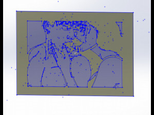 14 DXF File CNC g-code Industrial Laser Cut WOMEN Vinil PANEL Nr0526 3D 模型