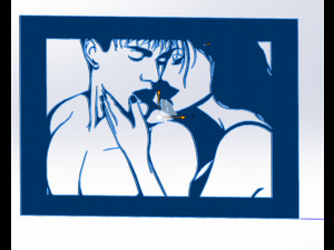 14 DXF File CNC g-code Industrial Laser Cut WOMEN Vinil PANEL Nr0526 3D 模型
