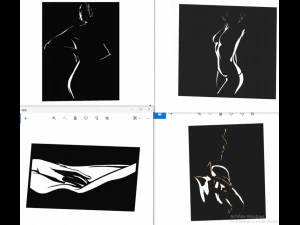 18 DXF-Datei CNC G-Code Industrial Laser Cut WOMEN Vinil PANEL Nr0527 3D Modell