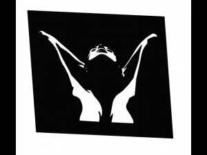 18 DXF-Datei CNC G-Code Industrial Laser Cut WOMEN Vinil PANEL Nr0527 3D Modell