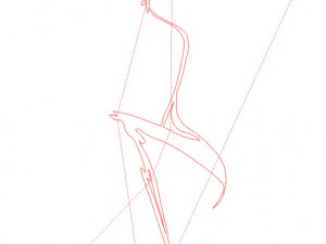 18 DXF-Datei CNC G-Code Industrial Laser Cut WOMEN Vinil PANEL Nr0527 3D Modell