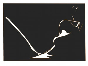 18 DXF-Datei CNC G-Code Industrial Laser Cut WOMEN Vinil PANEL Nr0527 3D Modell