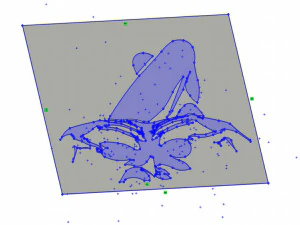 18 DXF-Datei CNC G-Code Industrial Laser Cut WOMEN Vinil PANEL Nr0527 3D Modell