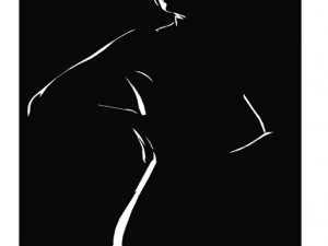 18 DXF-Datei CNC G-Code Industrial Laser Cut WOMEN Vinil PANEL Nr0527 3D Modell