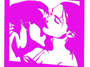 11 DXF File CNC g-code Industrial Laser Cut WOMEN Vinil PANEL Nr0528 Modèle 3D