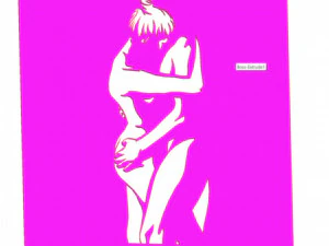 11 DXF File CNC g-code Industrial Laser Cut WOMEN Vinil PANEL Nr0528 3D Model