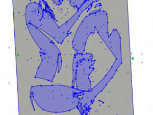 11 DXF File CNC g-code Industrial Laser Cut WOMEN Vinil PANEL Nr0528 Modèle 3D