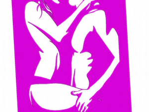 11 DXF File CNC g-code Industrial Laser Cut WOMEN Vinil PANEL Nr0528 3D Model