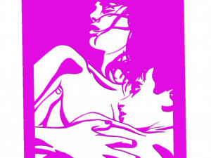 11 DXF File CNC g-code Industrial Laser Cut WOMEN Vinil PANEL Nr0528 Modèle 3D
