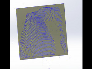 12 DXF File CNC g-code Industrial Laser Cut Vinil WOMEN decorative PANEL Nr0530 3Dモデル