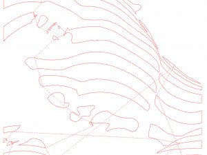 12 DXF File CNC g-code Industrial Laser Cut Vinil WOMEN decorative PANEL Nr0530 3Dモデル