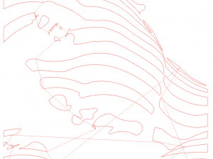12 DXF File CNC g-code Industrial Laser Cut Vinil WOMEN decorative PANEL Nr0530 3D Model
