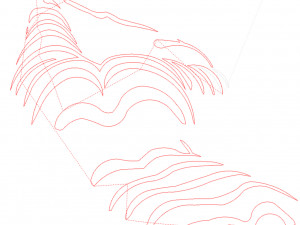12 DXF File CNC g-code Industrial Laser Cut Vinil WOMEN decorative PANEL Nr0530 3Dモデル