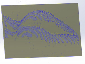 12 DXF File CNC g-code Industrial Laser Cut Vinil WOMEN decorative PANEL Nr0530 3Dモデル