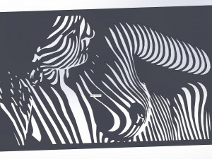 12 DXF File CNC g-code Industrial Laser Cut Vinil WOMEN decorative PANEL Nr0530 3Dモデル