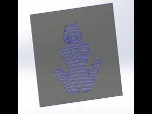 12 DXF File CNC g-code Industrial Laser Cut Vinil WOMEN decorative PANEL Nr0530 3D Model