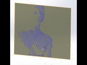 12 DXF File CNC g-code Industrial Laser Cut Vinil WOMEN decorative PANEL Nr0530 3Dモデル