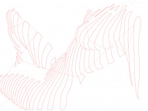 12 DXF File CNC g-code Industrial Laser Cut Vinil WOMEN decorative PANEL Nr0530 3Dモデル