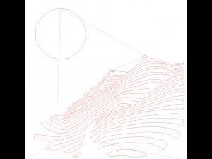 12 DXF File CNC g-code Industrial Laser Cut Vinil WOMEN decorative PANEL Nr0530 3D Model