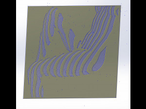 12 DXF File CNC g-code Industrial Laser Cut Vinil WOMEN decorative PANEL Nr0530 3Dモデル