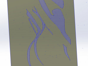 20 DXF File CNC g-code Industrial Laser Cut WOMEN Vinil PANEL Nr0540 Modèle 3D
