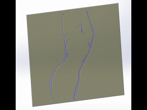 20 DXF File CNC g-code Industrial Laser Cut WOMEN Vinil PANEL Nr0540 Modèle 3D