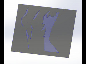 20 DXF File CNC g-code Industrial Laser Cut WOMEN Vinil PANEL Nr0540 Modèle 3D