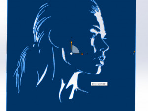 18 File DXF CNC g-code Industrial Laser Cut WOMANS FACE Vector Plasma Nr0541 3D मॉडल