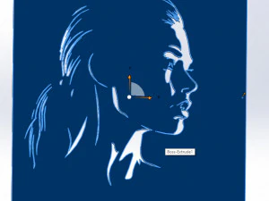 18 File DXF CNC g-code Industrial Laser Cut WOMANS FACE Vector Plasma Nr0541 3D Model