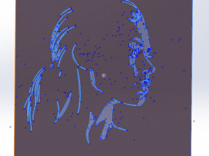 18 File DXF CNC g-code Industrial Laser Cut WOMANS FACE Vector Plasma Nr0541 Modelo 3D