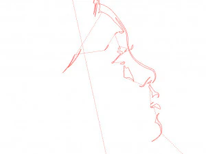 18 File DXF CNC g-code Industrial Laser Cut WOMANS FACE Vector Plasma Nr0541 3D Model