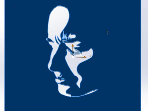 18 File DXF CNC g-code Industrial Laser Cut WOMANS FACE Vector Plasma Nr0541 3D Model