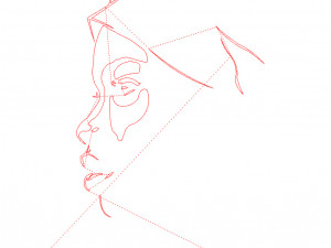 18 File DXF CNC g-code Industrial Laser Cut WOMANS FACE Vector Plasma Nr0541 Modelo 3D