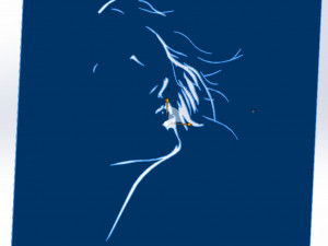 18 File DXF CNC g-code Industrial Laser Cut WOMANS FACE Vector Plasma Nr0541 Modelo 3D